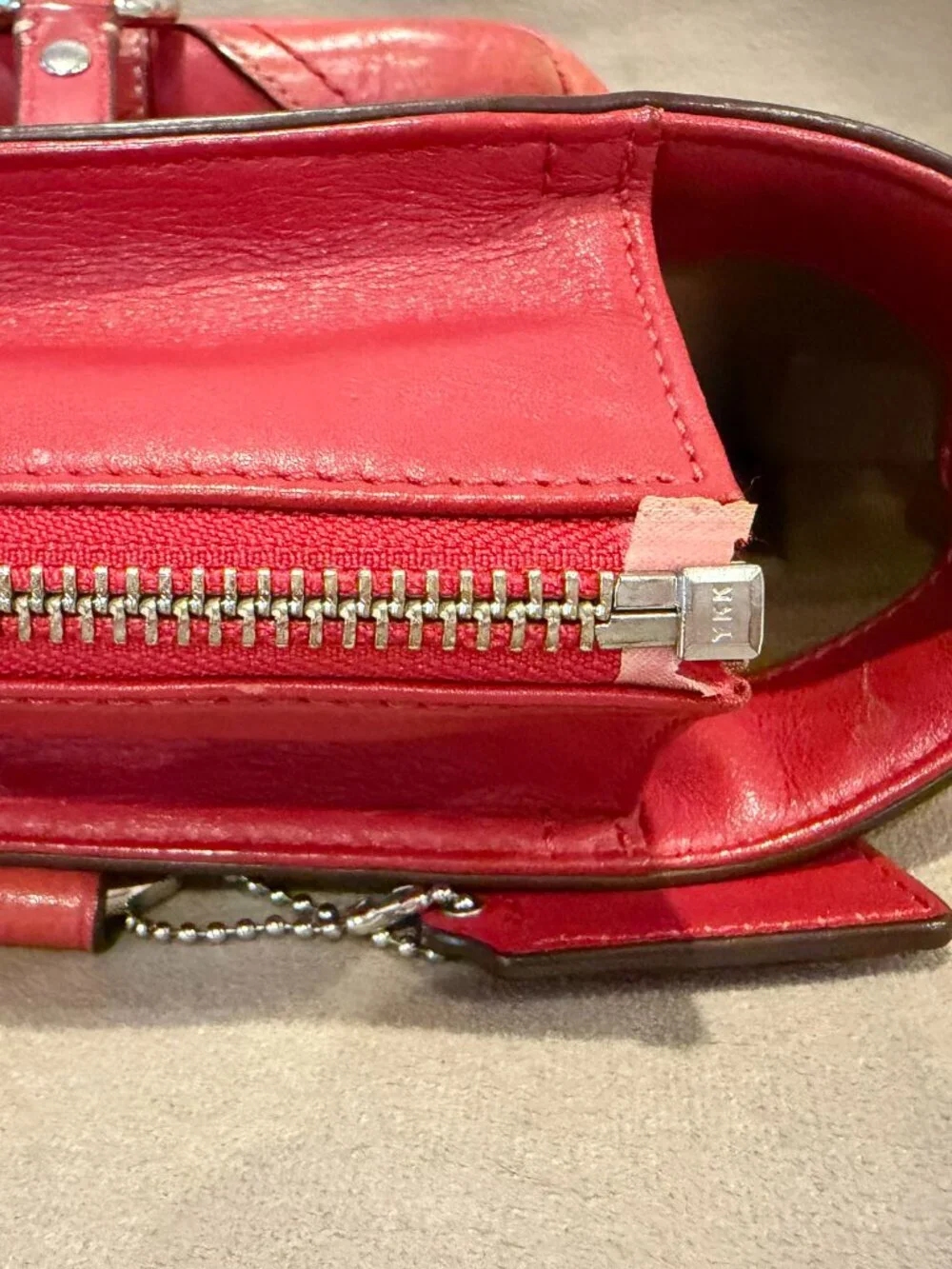 Coach Red Gallery East West Tote (F12343)